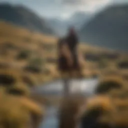 A captivating scene from a modern horse film showcasing the bond between rider and horse in a stunning landscape.