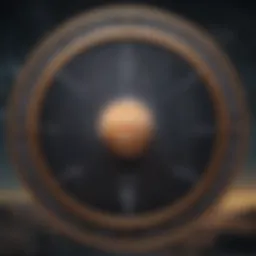 A celestial chart depicting Libra's position among other signs