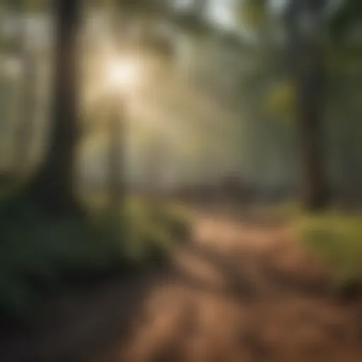 A panoramic view of a Revolutionary War battlefield