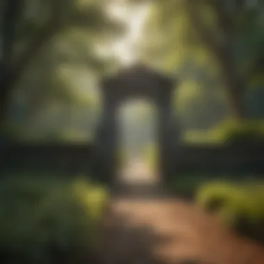 Serene landscape of a Virginia historical park