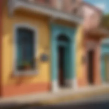 Puerto Rico: Cultural Vibrancy and Heritage Vibrant street scene in San Juan, Puerto Rico highlighting colorful colonial architecture