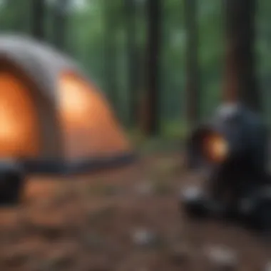 Must-Have Gear for Tent Camping in Chattanooga Essential camping gear arranged neatly