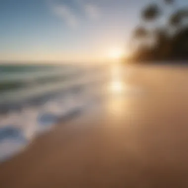 Golden sands and serene waters at a Florida beach during October