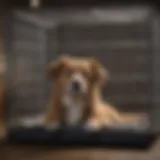 Spacious dog cage design for comfort