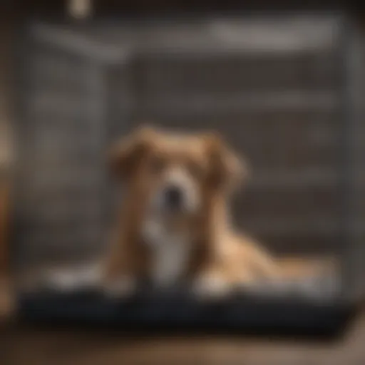 Spacious dog cage design for comfort