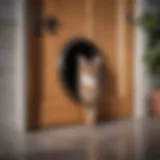 Secure microchip cat door installation