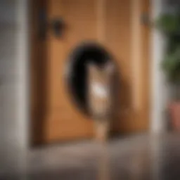 Secure microchip cat door installation