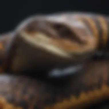 Close-up of snake guard material showcasing durability