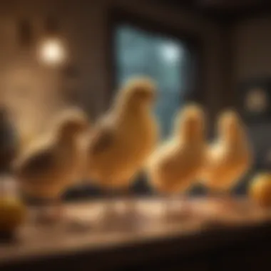 Diverse Styles of Chick Lamps A collection of various chick lamps showcasing different styles.