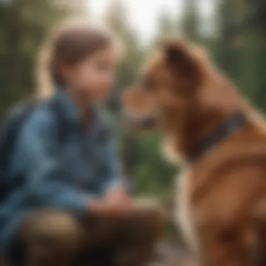 Therapeutic Bond: Canine Companionship A therapy dog providing comfort to a child
