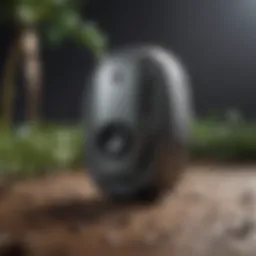 Ultrasonic pest repeller device showcasing its sleek design