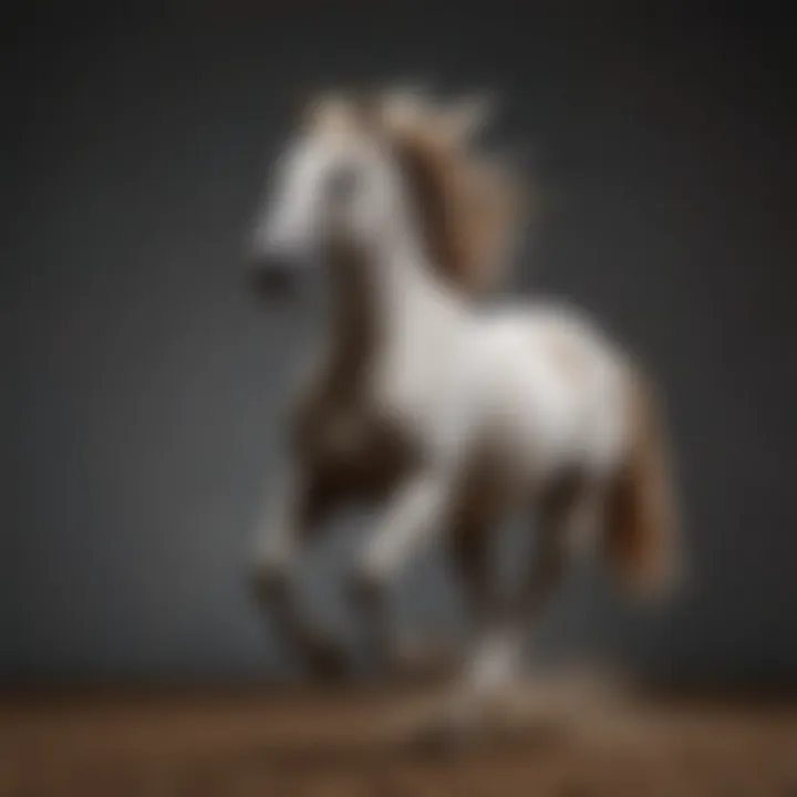 A contemporary artwork capturing a horse in motion, reflecting the evolution of visual representation.