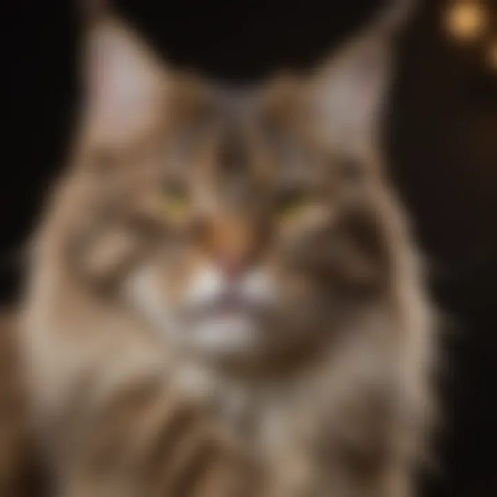Maine Coon exhibiting its large size and friendly temperament