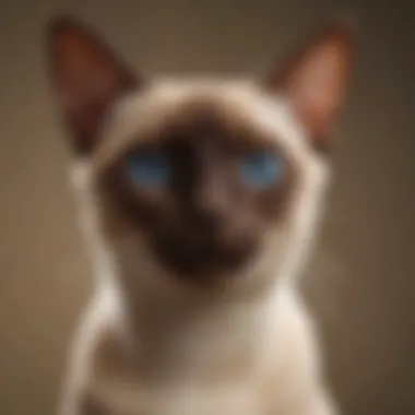 Siamese Cat: Vocal and Striking Siamese Cat illustrating its striking features and vocal personality