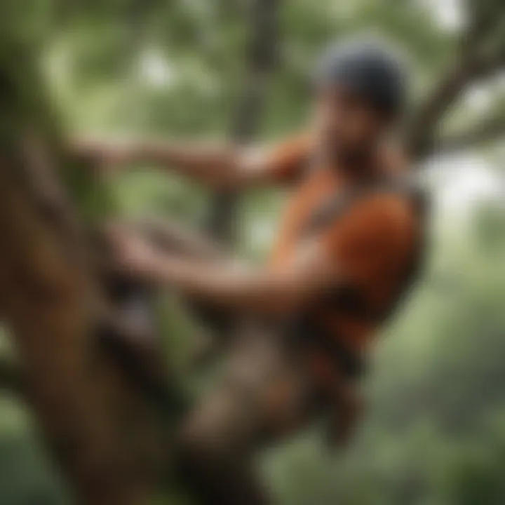 Fisher climbing a tree, demonstrating its agility