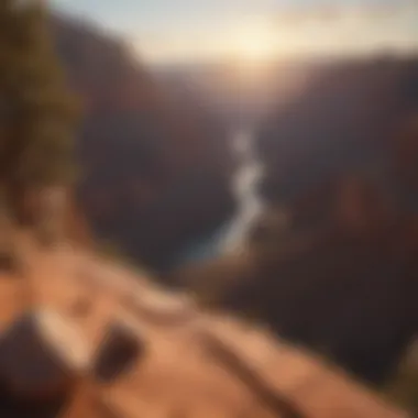A breathtaking view of the Grand Canyon at sunset
