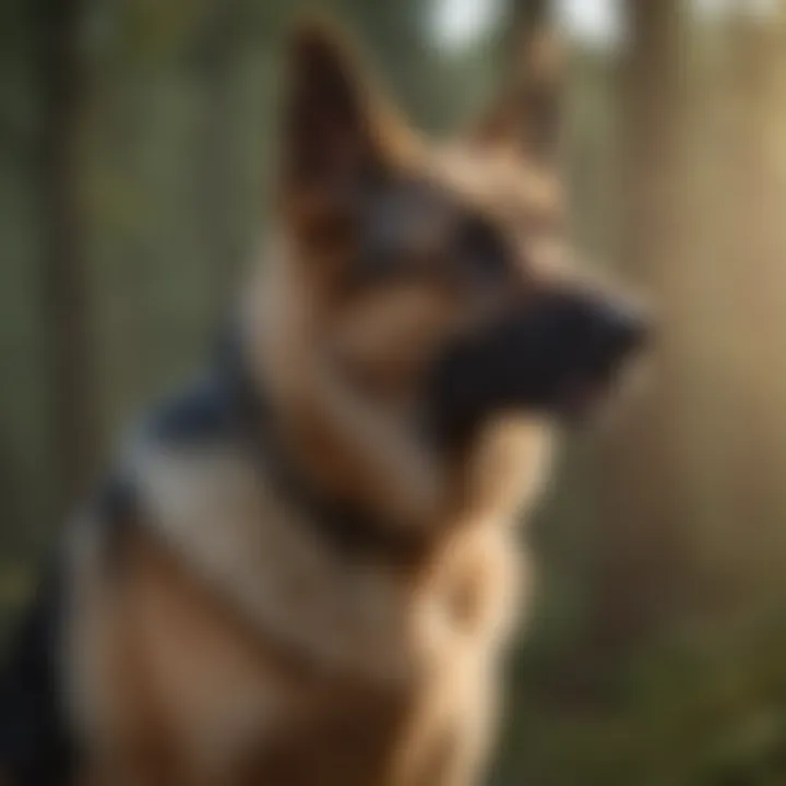 German Shepherd in a working role