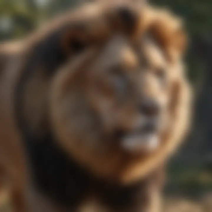 A depiction of the lion, representing strength and courage of Leo