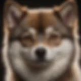 A stunning pomsky showcasing its fluffy coat and captivating eyes