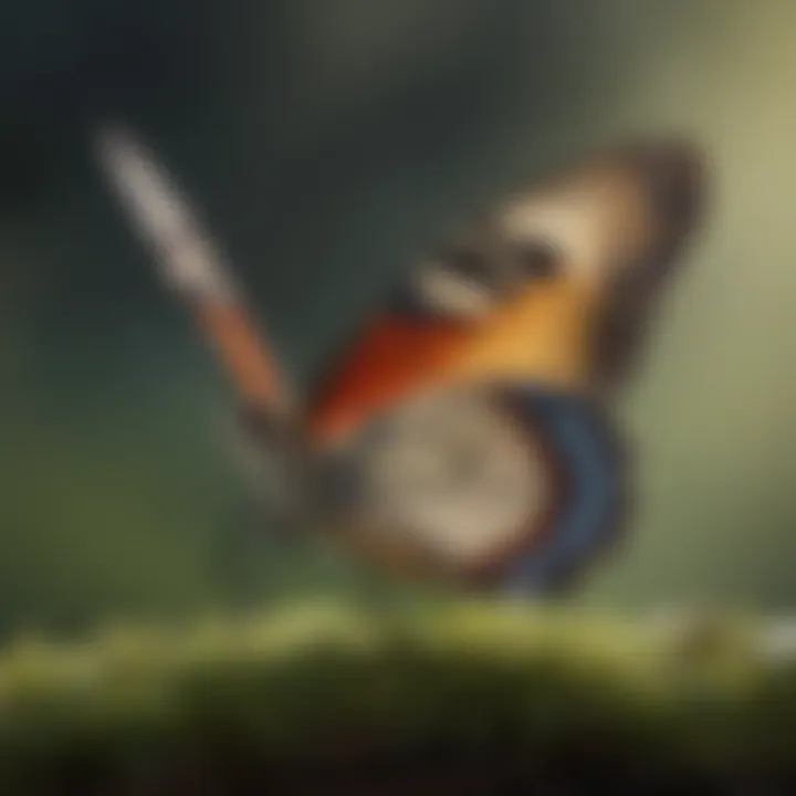 A delicate butterfly representing transformation and beauty in stories