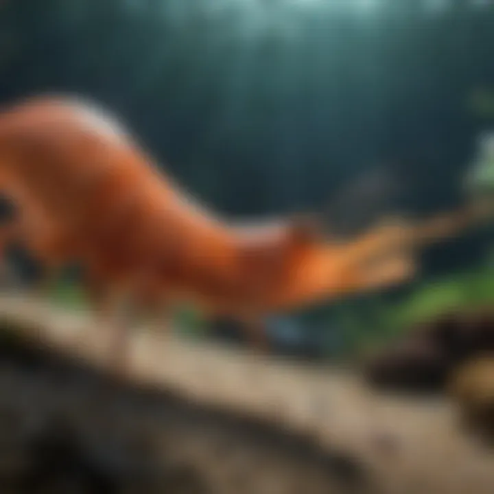 Shrimp interacting with other marine creatures
