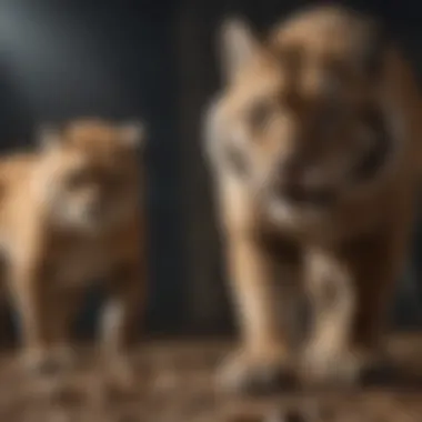 Saber-Toothed Cat vs. Modern Cats A visual comparison of the saber-toothed cat and modern felines