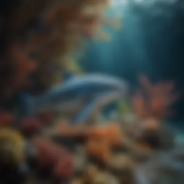 The Beauty of Marine Life Beneath the Waves A breathtaking underwater scene featuring a variety of marine life