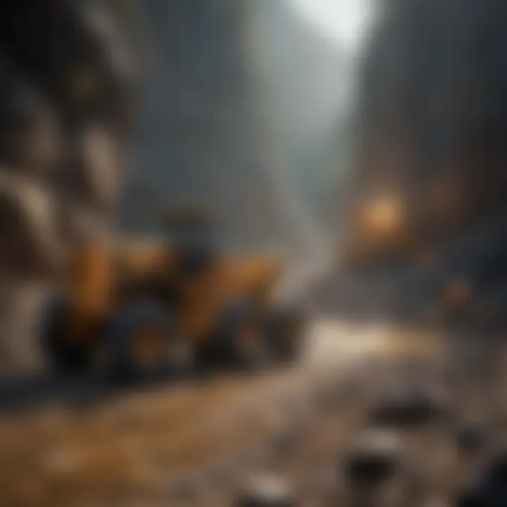 A modern gold mining operation demonstrating current trends and techniques in the industry.