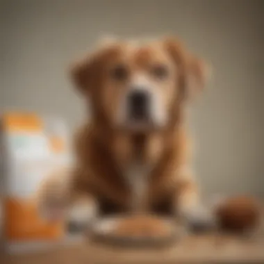 Veterinary Guidance on Dog Diet Veterinarian consulting dog owner about diet