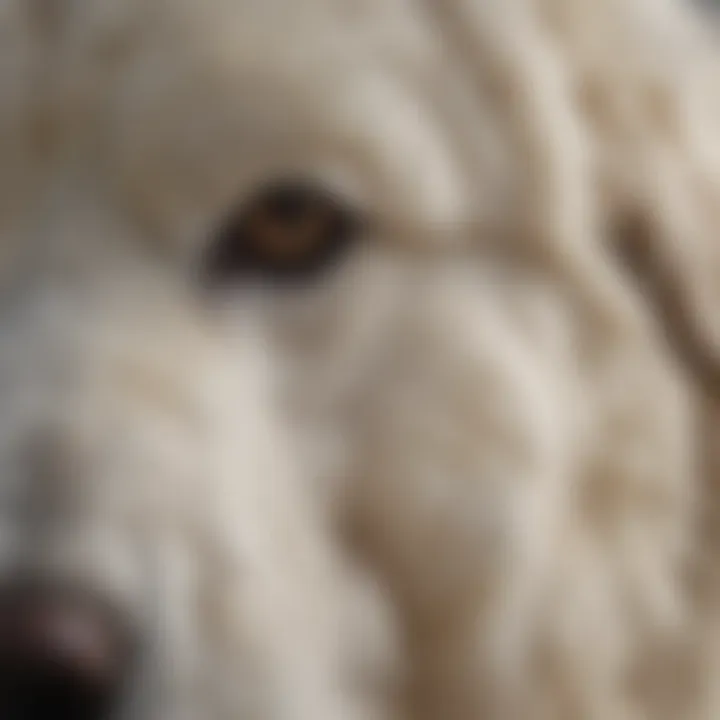 Close-up of Great Pyrenees fur