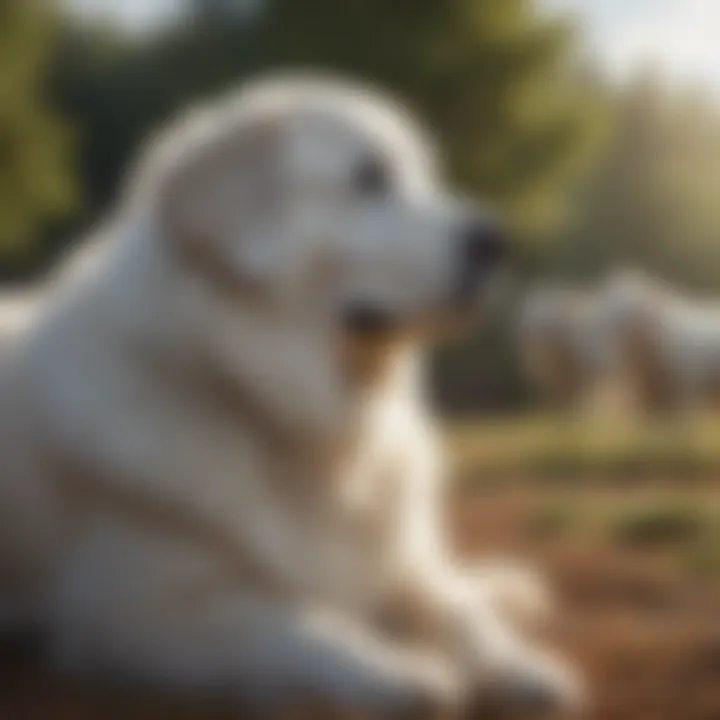 Great Pyrenees guarding livestock