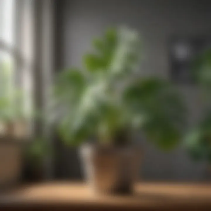 Healthy Swiss cheese plant thriving in a well-lit indoor environment