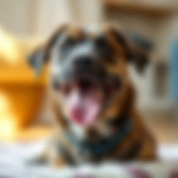 A happy dog enjoying a healthy ear care routine