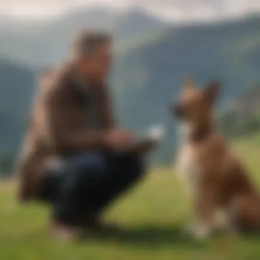 Veterinary Recommendations on Hills Diet A veterinary consultation discussing diet plans with a dog owner