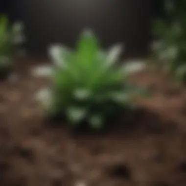 Healthy peace plant with a rich, well-draining soil mix