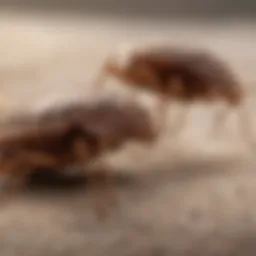 Close-up of a bed bug and a similar insect for comparison
