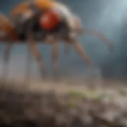 Close-up of an insect fogger in action, dispersing fog