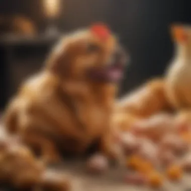 Fresh Chicken Selection for Dogs A selection of fresh chicken, illustrating preparation options for dog owners