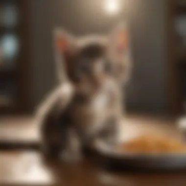 Techniques to encourage kitten feeding