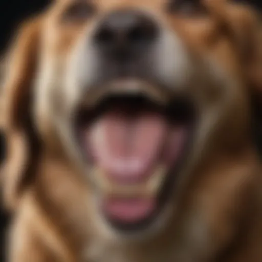 A dog with a bright smile showcasing healthy teeth