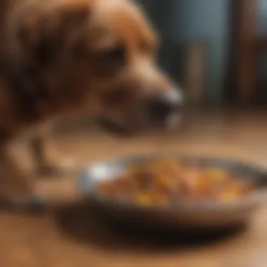 Fresh Ingredients for Dog Nutrition Fresh ingredients for homemade dog food to aid recovery