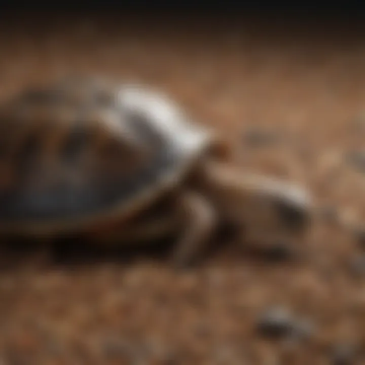 Close-up of Mazuri turtle food pellets