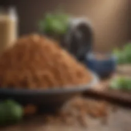 High-quality dog food ingredients showcasing digestibility.