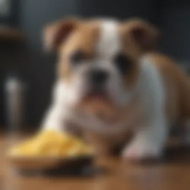 Feeding Guidelines for English Bulldog Puppies Feeding guidelines infographic for puppies