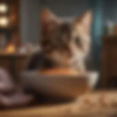 High-Quality Ingredients for Kittens A vibrant bowl filled with high-quality kitten food showcasing various ingredients