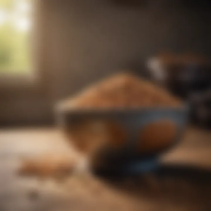 A bowl filled with high-quality dog food
