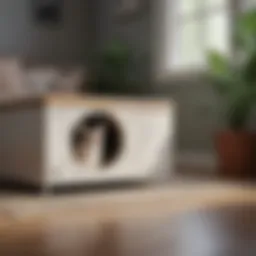 Compact litter box designed for small spaces