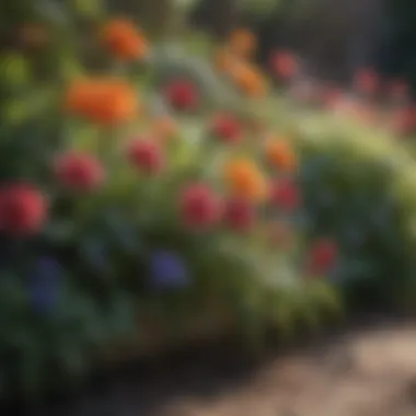 Vibrant Summer Flowers in Full Bloom Vibrant summer flowers in full bloom