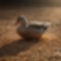 A variety of grains suitable for duck feed