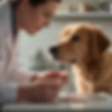Seeking Professional Guidance on Tapeworm Treatments Veterinarian consulting with a pet owner about tapeworm treatment options